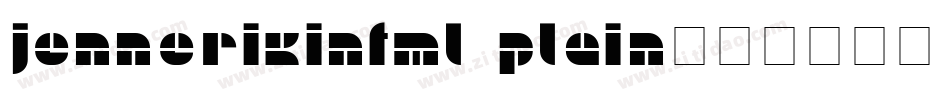JennerikInfml Plain字体转换